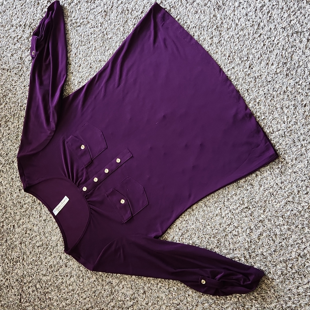 Plum blouse, sz M